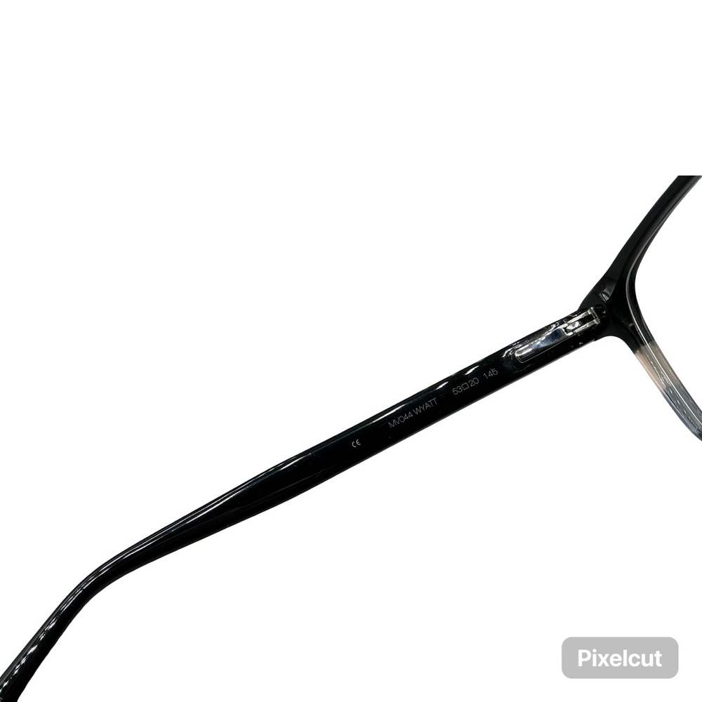 Import Men MV044 Wyatt BLK Black Rectangular Eyeglasses Frames 53-20-145 New - Picture 5 of 5